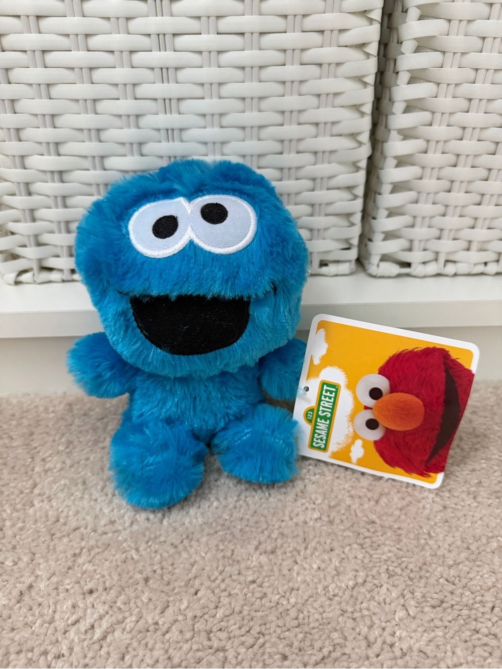 Sesame Street Baby Cookie Monster Plush Toy 7”